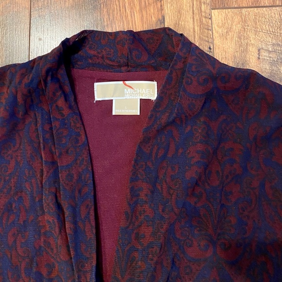 MICHAEL KORS Paisley Front Drape Wrap Blouse - Picture 6 of 6